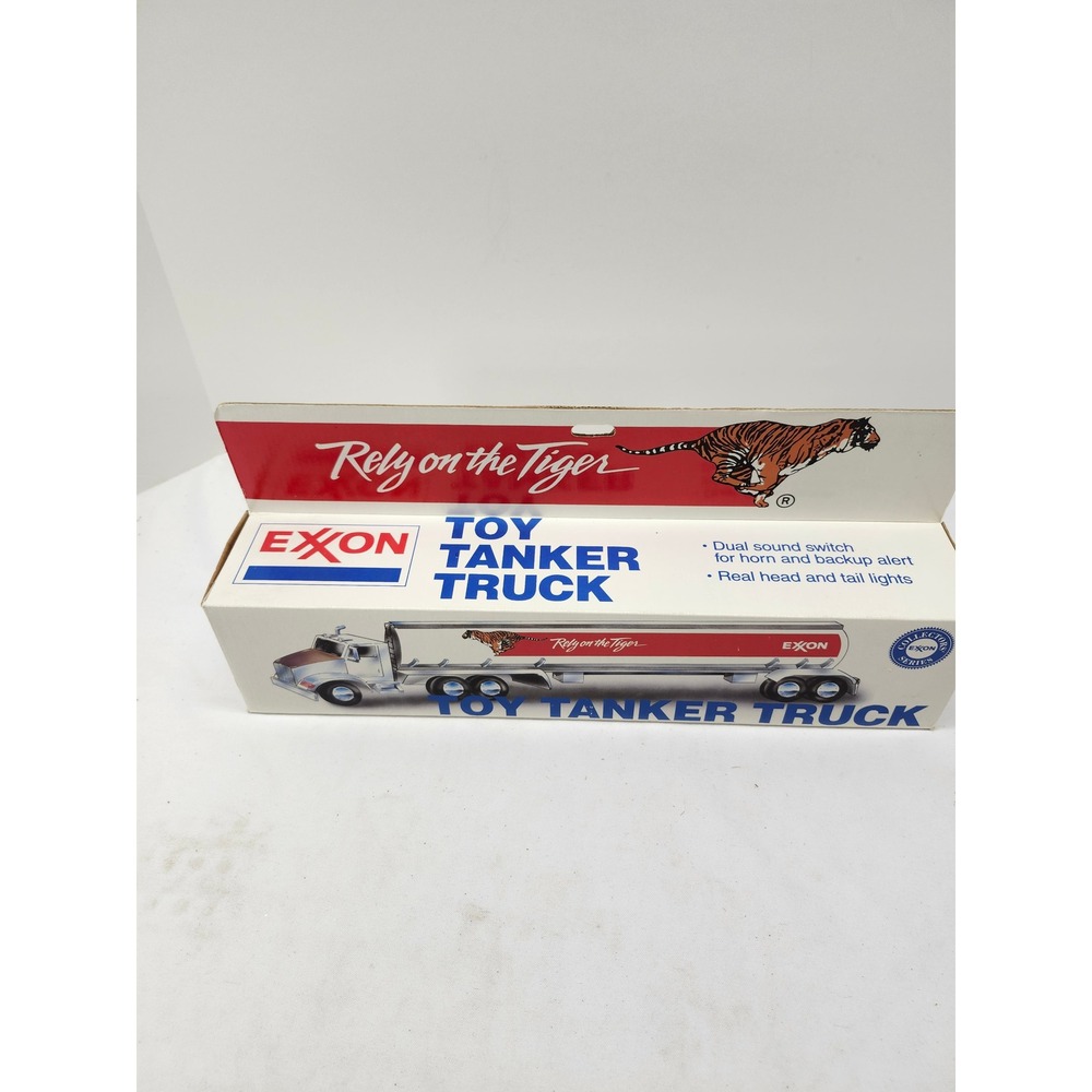 Vintage 1993 Exxon Toy Tanker Truck Rely on the Tiger Collector Series